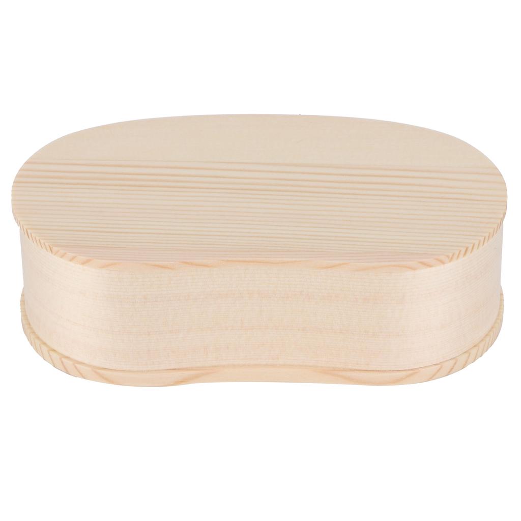 Portable Lunch Box Set Japanese Wooden Food Storage Container for Home Picnic 17x9cm