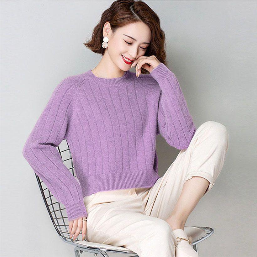 Knitted Sweater for Women's Autumn and Winter Loose Versatile and Western Style Sweater