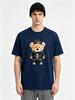 Cotton   Cool Hip Hop Bear Graphic Unisex T Shirt Streetwear Short Sleeve Crew Neck Casual Top