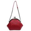 PU Leder Mode Clip Tasche für Frauen Neue Gewebte Kette Tasche Retro Textur Schulter Umhängetasche frauen Tasche Pendeln handtasche