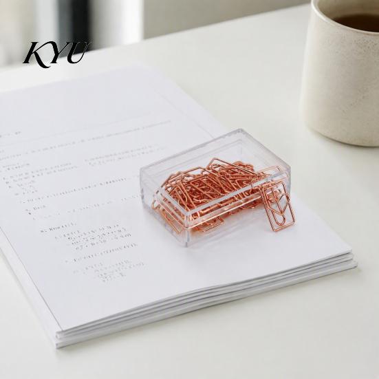 Decorative Page Markers 10PCS Rose Gold Metal Paper Clips, Cartoon Shape Clips Bookmarks, Creative Documents Organizers for Office And School