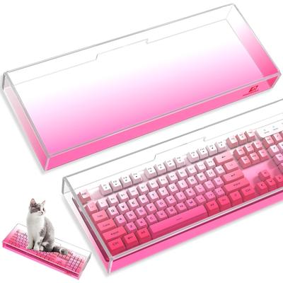 MAMBASNAKE Tastatur Geeignet für Hochtemperatur-Druckbiegen Katzen-Aufbewahrungskoffer-Abdeckung, Staubdicht, Acryl, Tastaturen/Gaming-Tastaturen,