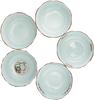 Tableware set Nishikiko Imari plate set Japanese Bowl x5pcs and Plate x5pcs set PorcelainSize(cm) 12x5.6, 11.3x2No099994