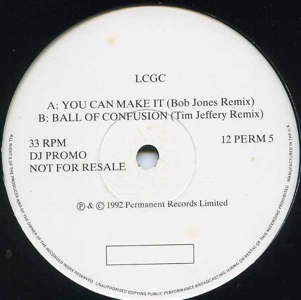 

12inch Record LONDON COMMUNITY GOSPEL CHOIR - You Can Make It E.P 12PERM5 Permanent Recor 1992 UK Dance & Electronica Used