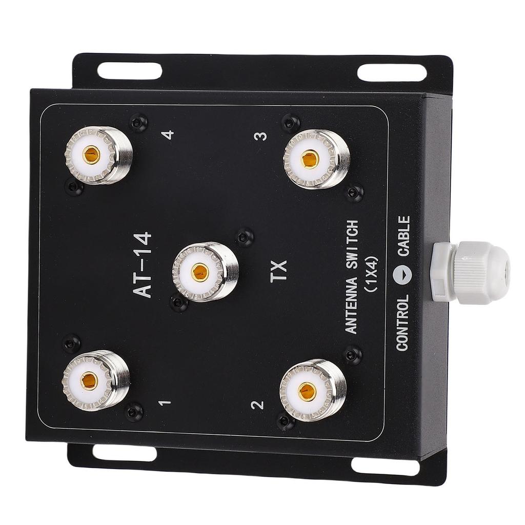 Antenna Switch 4 Way Coaxial Remote 1.8MHz60MHz 50ohm 500W PEP with SO239 Connector