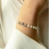 Gaman Commitment Pave Pearl Silver Bracelet