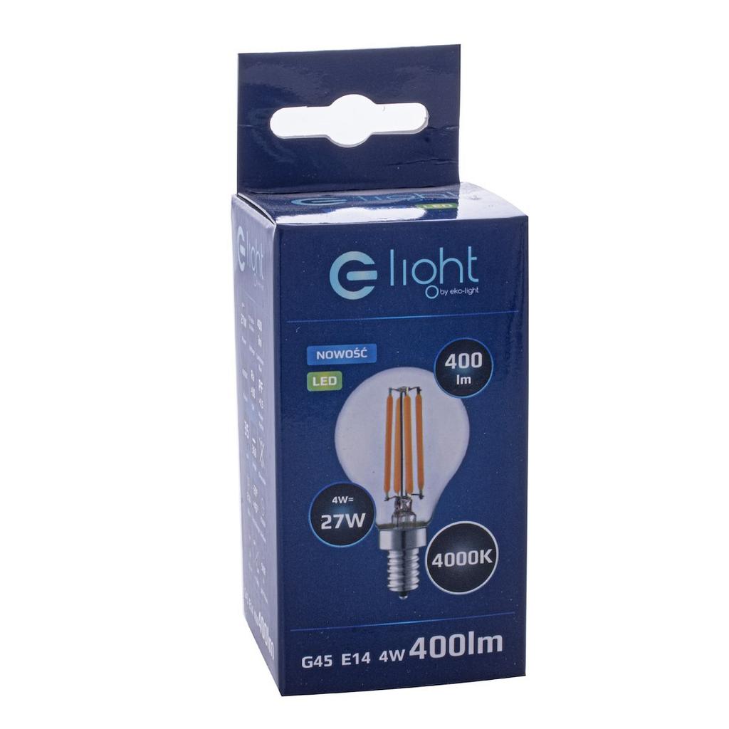 LED-GLÖDLAMPA E14 4W G45 NEUTRAL