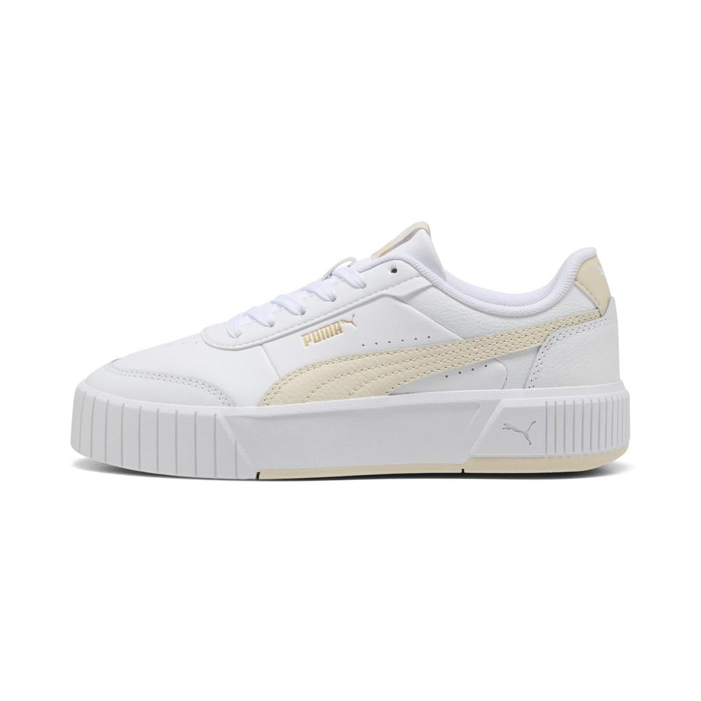 Platform Carina 2025 White Alpine Snow Size cm [Puma] Sneakers, Street/Mia, Women's, Fall/Winter Color (03), 23.5