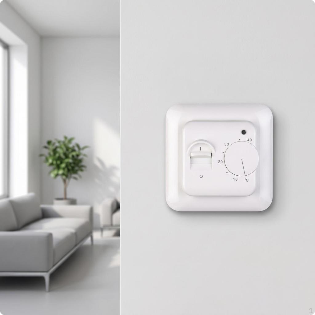 Manual Thermostat with Floor Sensor User-Friendly for Homeowners, Electricians
