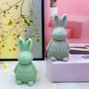 Silicone Candle Molds Easy Release Mould Bunny Silicone Mold Candle For Home Resin Soap Chocolate Cake Pudding Candy Statue