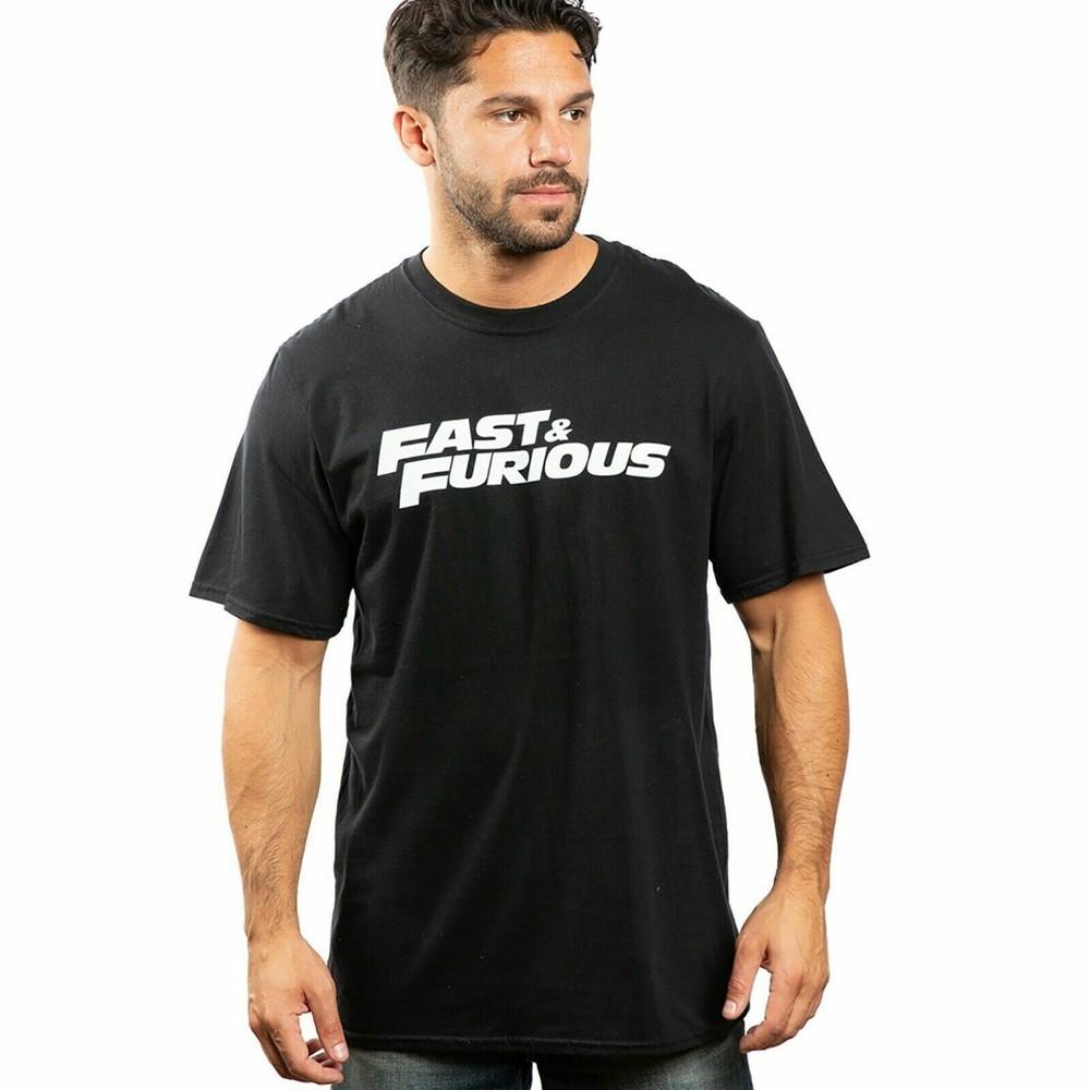 

Официальная мужская футболка Fast & Furious с логотипом Черная S - XXL Унисекс футболка XL