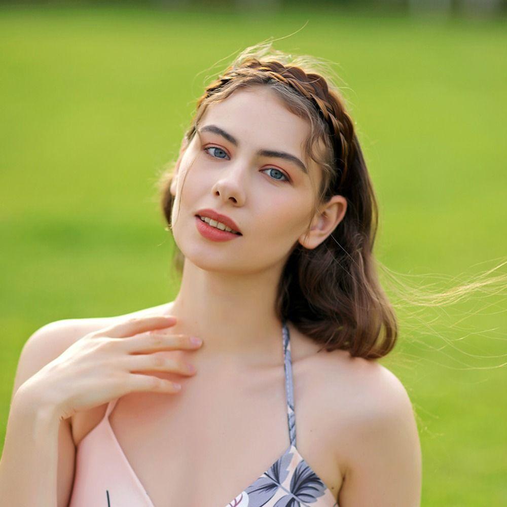 Top Artifact For Girl For Women Korean Style Headwear Wide Hair Hoop Wig Headband Female Hairbands