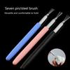 3PCS Clay Sculpting Needle Tool Set Suitable for Detailed Texturing Modeling Wax Sculpting with Stainless Steel Bristles