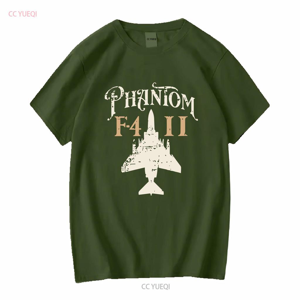 Vintage F 4 Phantom Ii Fighter Jet Aircraft Front And Back Premium T Shirt Size Vintage Washed Homme Casual Stylish Graphic
