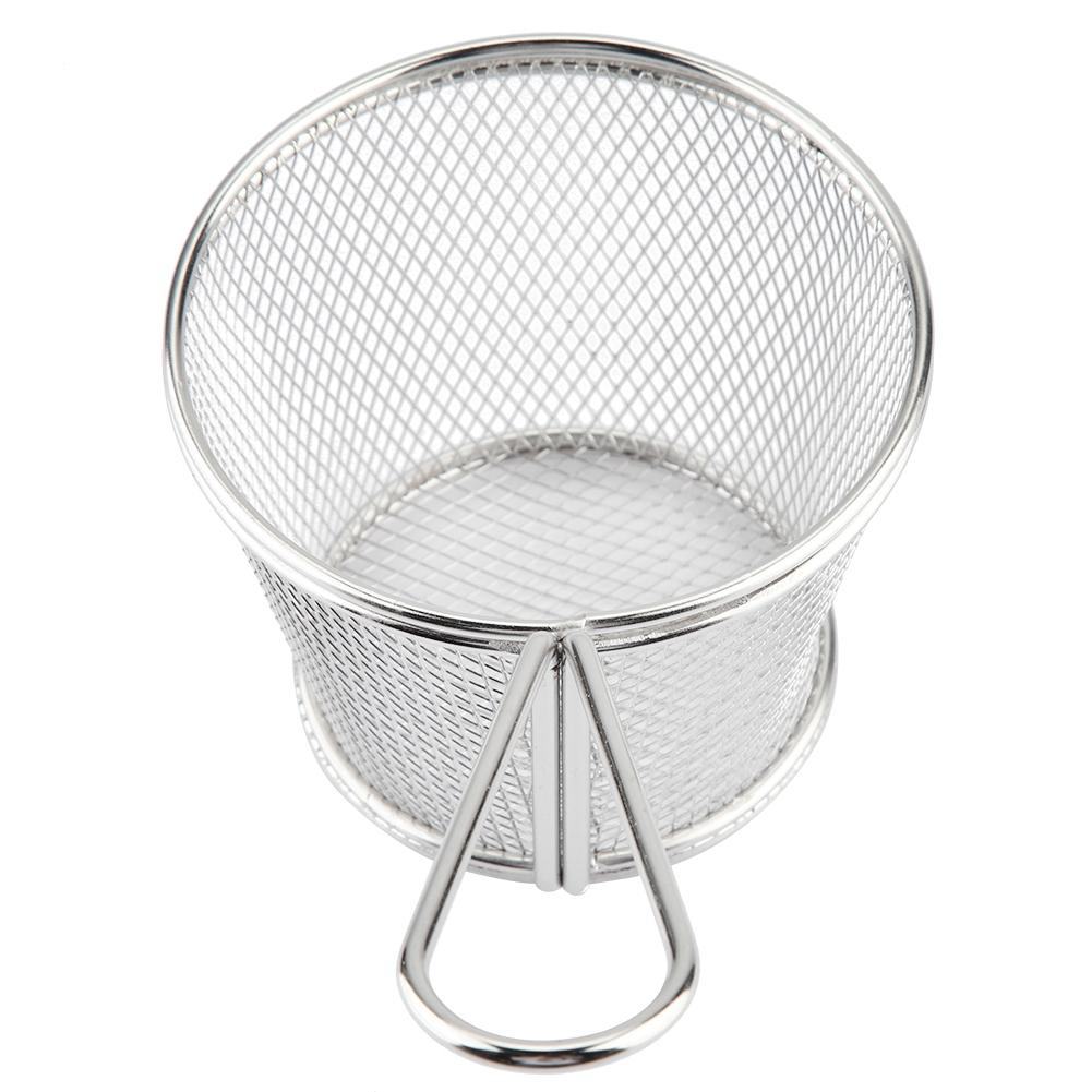 Mini Stainless Steel Chips Deep Fry Baskets Food Presentation Strainer Potato Cooking Tool