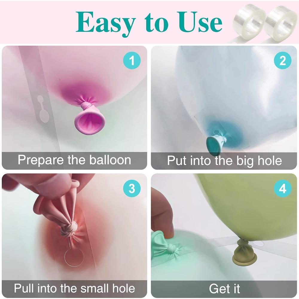 Ballon Klebepunkt Kleber Ballonkette Doppelseitig Klar Klebrig Geburtstag Hochzeitsparty Aufkleber Ballons Ständer Bogen