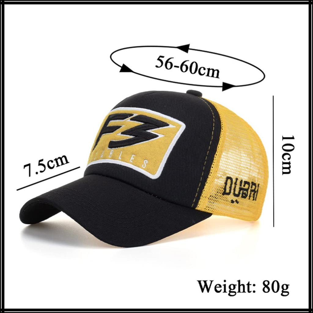 Mesh Cap with English CA681 [White Fang] Letters, Hat, Sports, Running, Outdoor, Women, Men, (Gray White)