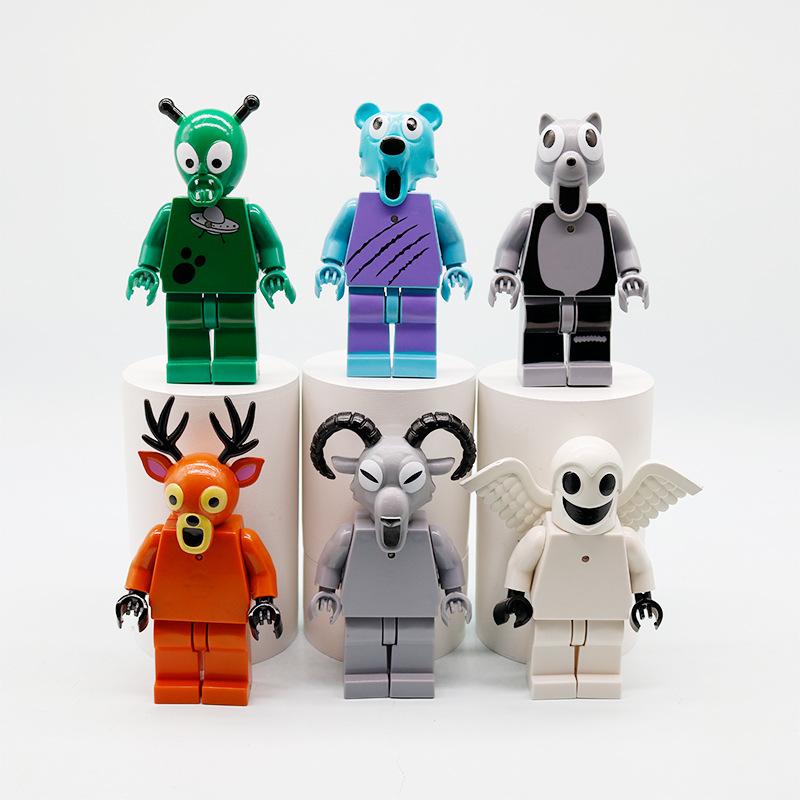 The 6pcs 99 Nights in The Forest Figures Figures Figurine Owl Goat Wolf Deer 99 Nights in The Forest Figurine Plastic Toy Gift