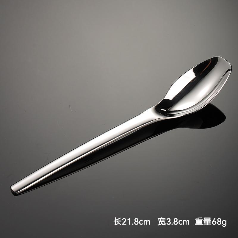 316 stainless steel rhombus square head spoon size mirror polished household high value dessert spoon spoon