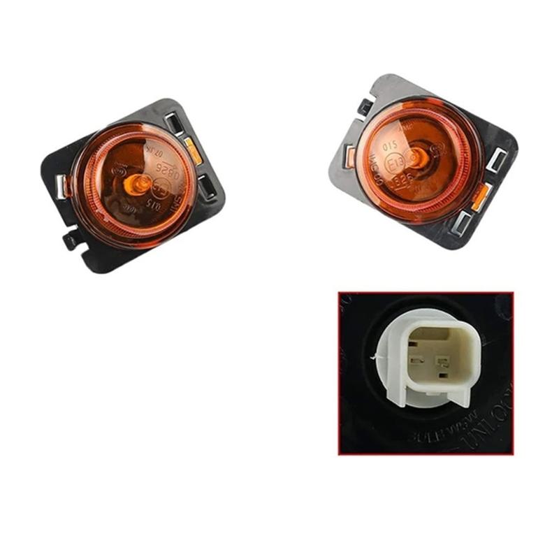 Replacement Side Guard Lights Halogen Turn Signals with UV Resistant Housing 55077895AD 55077894AD Suitable for Car