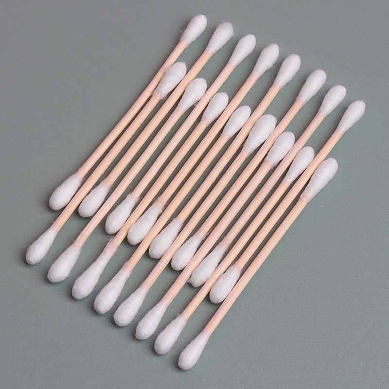 Double-Headed Cotton Swabs for Ear Cleaning, Makeup Removal, and Beauty Care