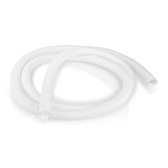 Manchon De Gestion Des Câbles - NEDIS - CMSL0015WT200 - 2.00 M - Blanc - Épaisseur Max 15 Mm