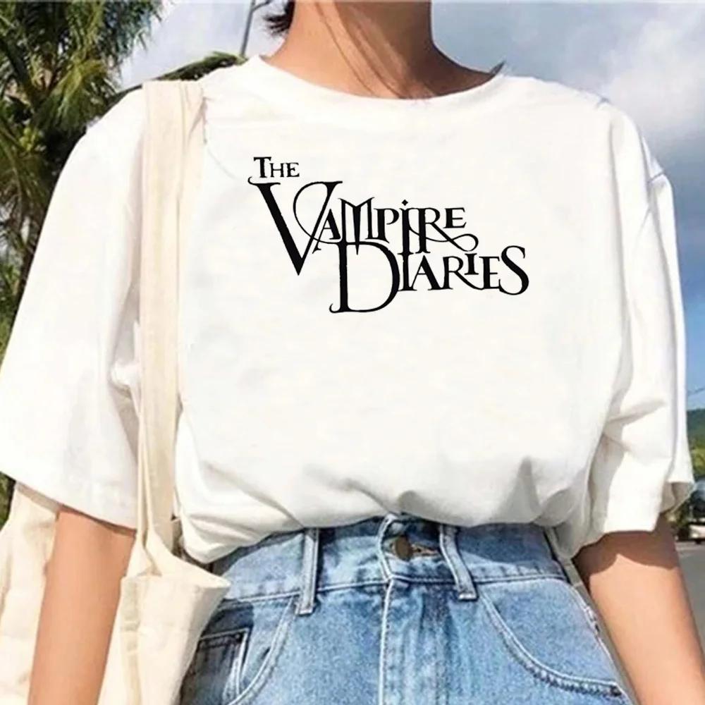 The Vampire Diaries T Shirt Women Graphic Tee Girl Funny Unisexga Comic Clothes
