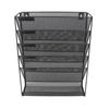 Wall File Organizer 5 Pockets Durable Metal Space Saving Wall Mount Wall File Holder for File Document Notebook