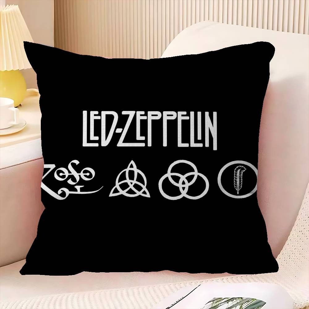 

Vintage Band LLed ZZeppelin Pillow Covers Cartoon Sofa Decorative Home Doublesided Printing Short Plush Cute Cushion Cover 30x30 cm