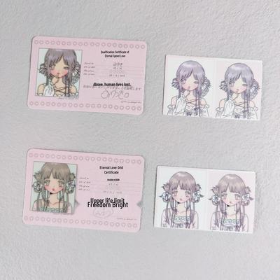 Korean Style Melly Photocard & ID Fan Journal Stickers by Miyuki&Miyu