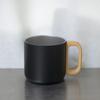 304 stainless steel mug, walnut handle coffee cup, double-layer camping cup, beech head handle teacup, anti-scalding cup