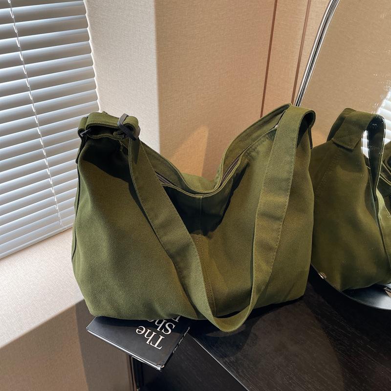 Lässige vielseitige Pendler-Tragetasche mit großem Fassungsvermögen für Damen, neue hochwertige Schulter-Umhängetasche, Canvas-Tasche
