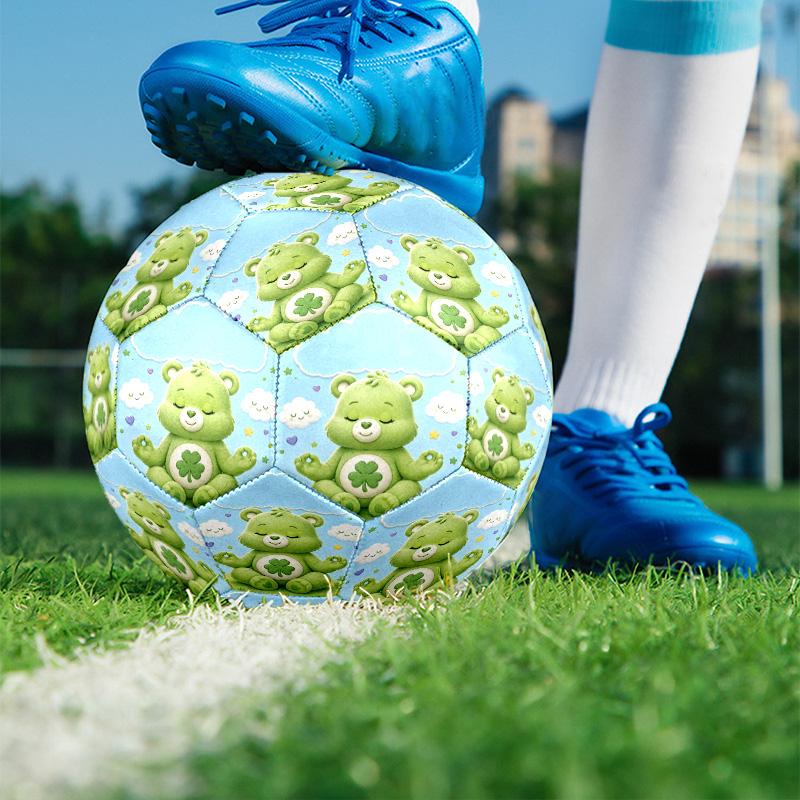 Care Bears Print Size 5 Soccer Ball, PU Wear Resistant Football for Match Training and Daily Practice, Birthday Gift for Soccer Fans