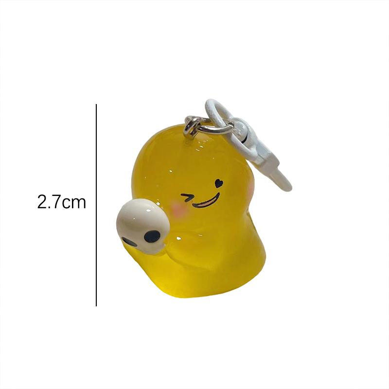 Halloween Leuchtender Schlüsselbund Cartoon Spooky Ghost Schlüsselring Anhänger Kreative Rucksack Dekoration Zubehör Paar Geschenke