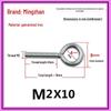 Closed Hook Eye Bolt Screw Ring Hanger - M2.5 to M8 Machine Thread