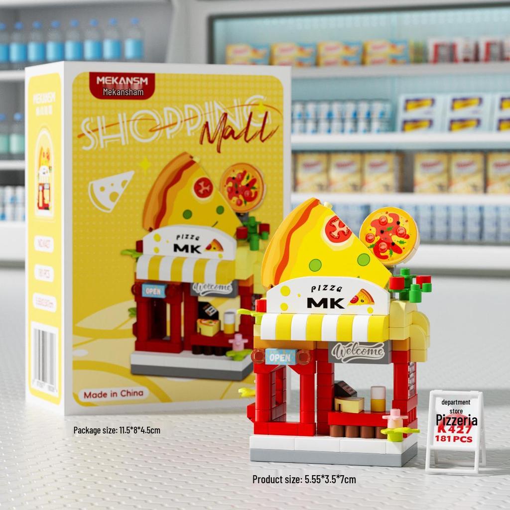 Street Vending Cart Building Blocks - Lego Compatible Children's Toy Ornaments, Perfect June 1st Gift