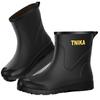 Rain shoes men's fashion medium tube bundle waterproof rain boots trendy and reflective non-slip men's rainy fishing waterproof rubber shoes