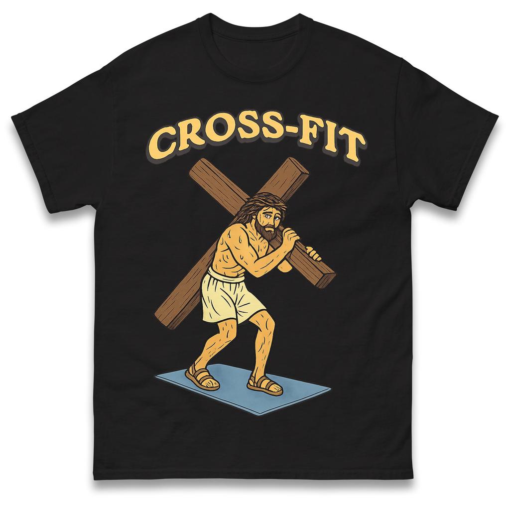 Jesus Cross Fit T Shirt Tshirt Mens Womens Unisex Tops Tees