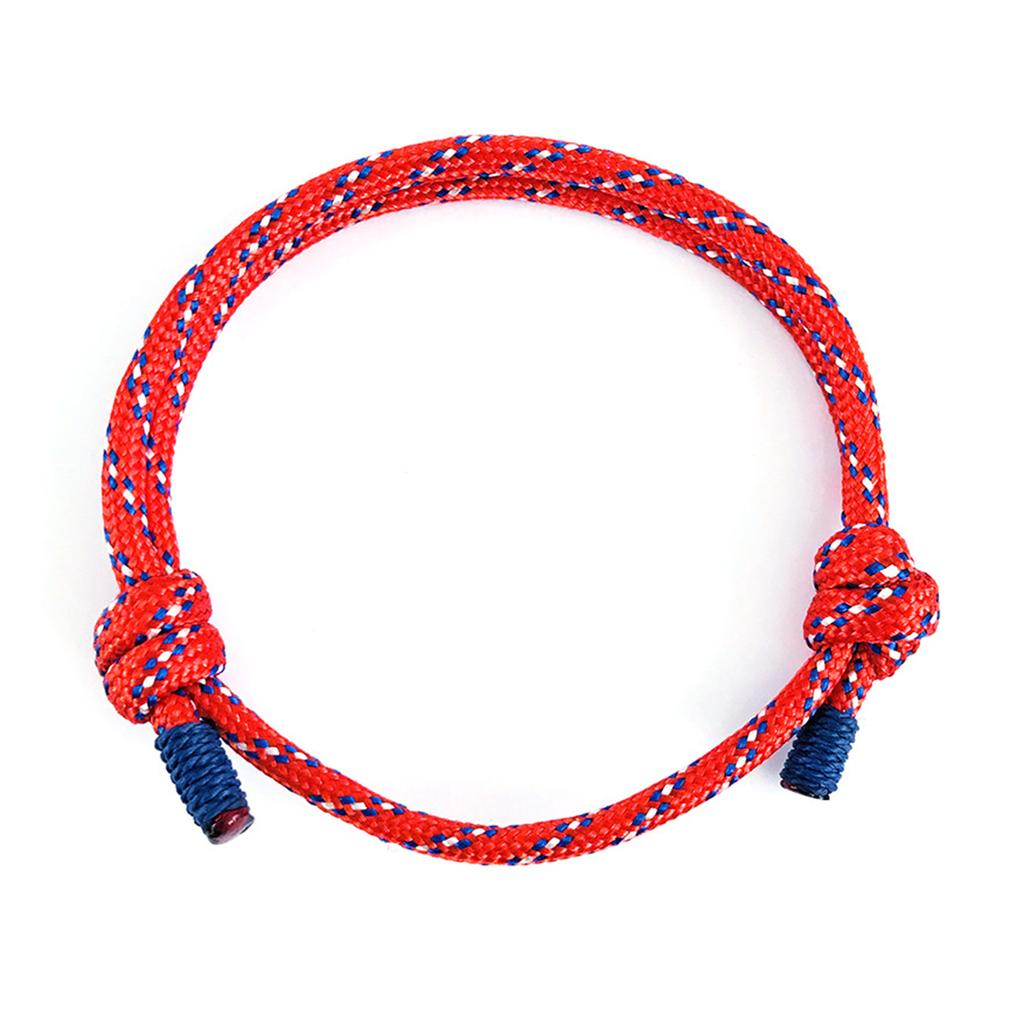 Parachute Cord Bracelet Red Camouflage Adjustable Unisex Fashionable Rope Friendship Bracelets