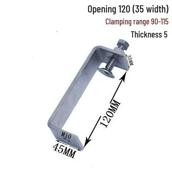C304 Tiger Claw U-Shaped Stainless Steel Pipe Clamp