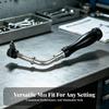 Fireplace Handle with Insulated Grip Threaded Metal