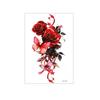 Waterproof Flower Temporary Tattoo Stickers Leopard Lion Snake Floral Fake Tattoos  Girl