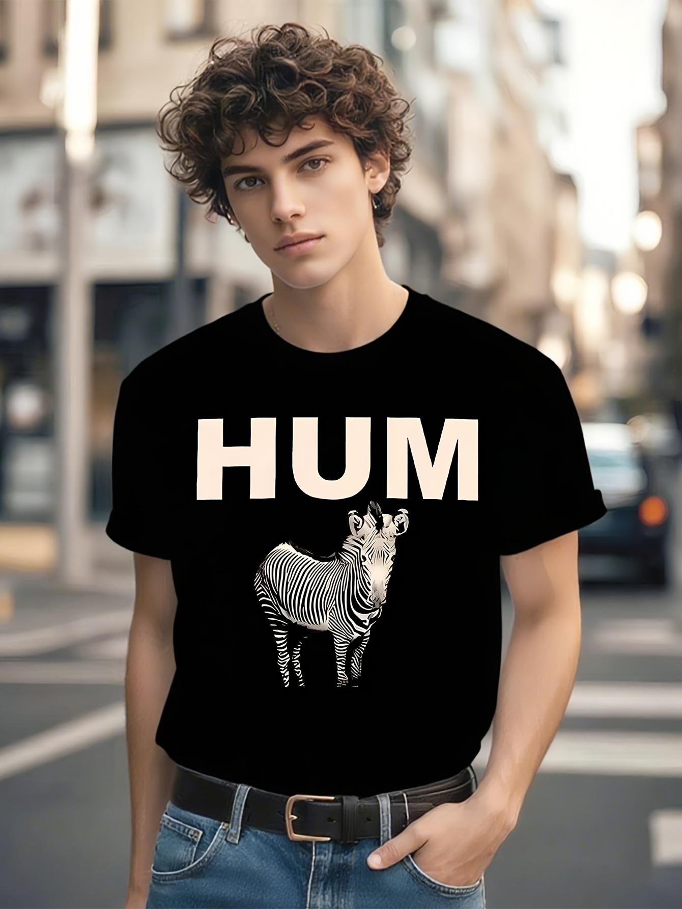 Black Graphic Tshirt Graphic Tshirt - Bold HUM Text and Z... XL