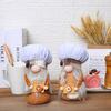 Coffee Cake Chef, Faceless Doll, Chocolate Doughnut, Fairy, Couple Figurine, Decoration, Christmas