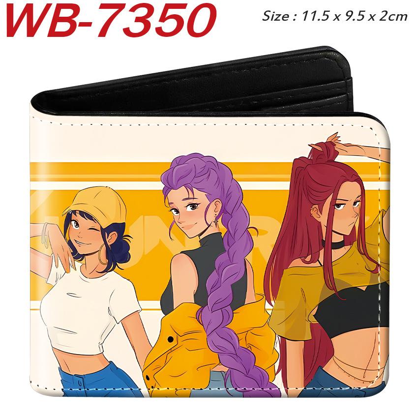 K-Pop Demon Hunters Pu Leather Two-fold Short Wallet and Practical