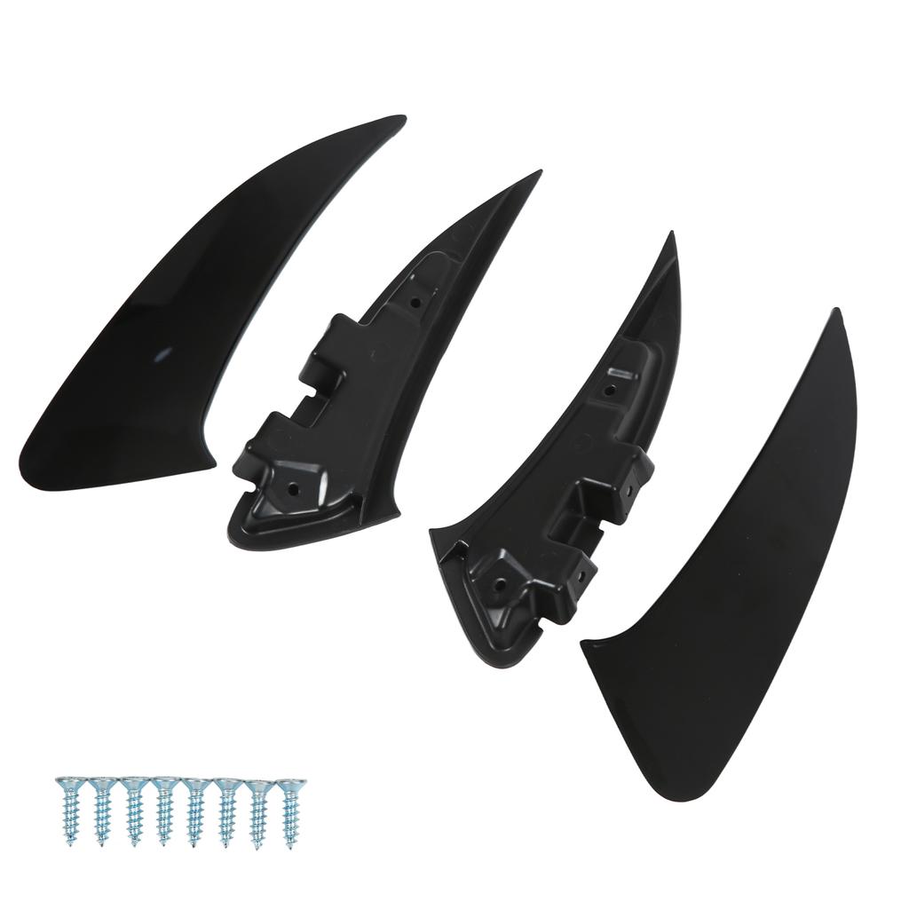 4pcs Rear Bumper Air Vent Spoiler Left Right Glossy Black Replacement for Mercedes Benz C118 X118