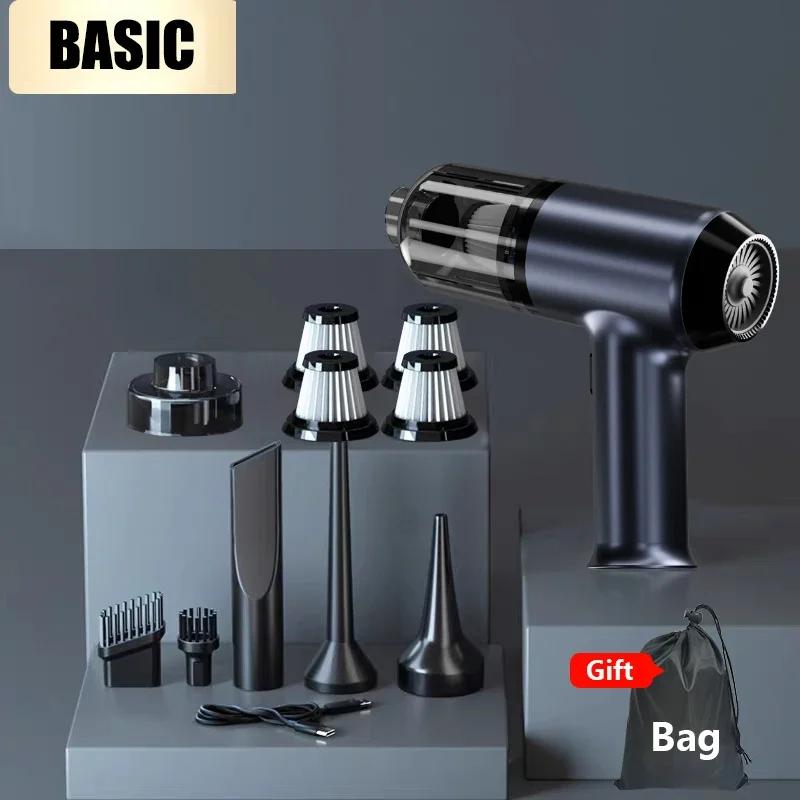 Car Vacuum Cleaner 140000PA Dual-Purpose Strong Suction Portable Powerful Wireless Handheld Mini Blower for Home Appliance