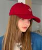 Baseukala Vasc Logo Stitch Embroidered Ball Cap Wine