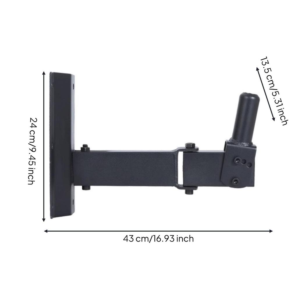 Speaker Wall Mount with Adjustable Arm Extendable Mounts Stable for KTV