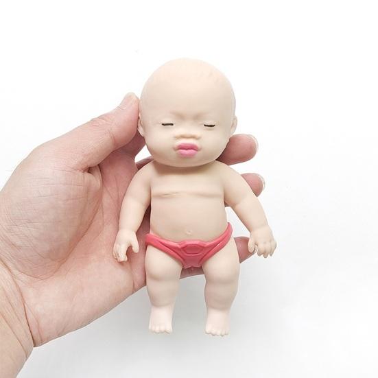 Human Baby Doll Squeeze Toy Flexible Tensile Rebound Cute Baby Doll